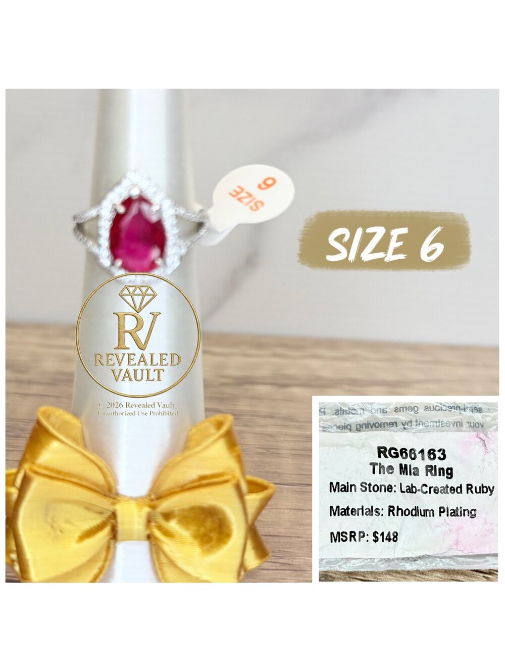 The Mia Ring - Size 6 - July Birthday 2026
